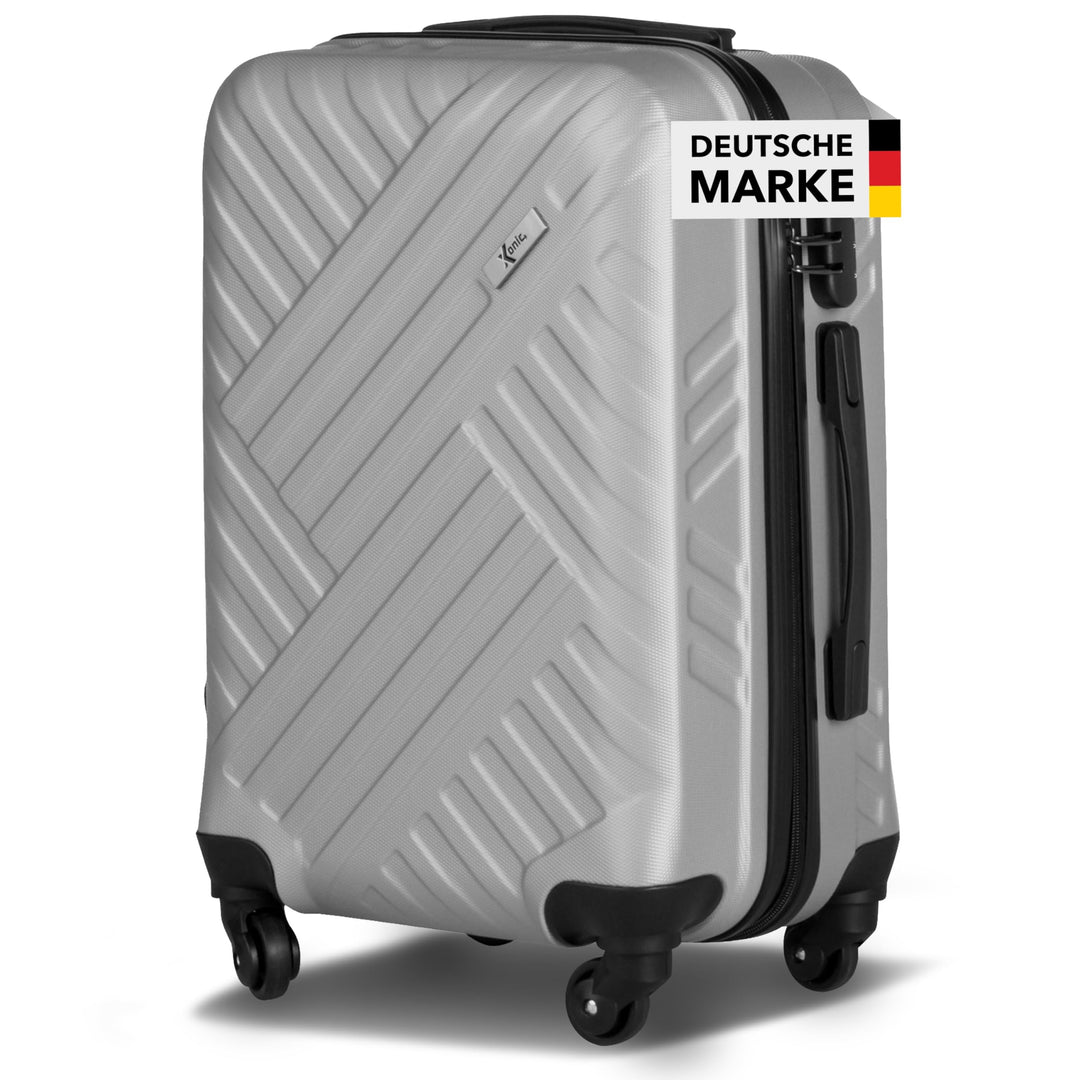 Xonic Design Reisekoffer mit Rollen– ABS Hartschalenkoffer mit 360° Leichtlauf-Rollen – hochwertige
