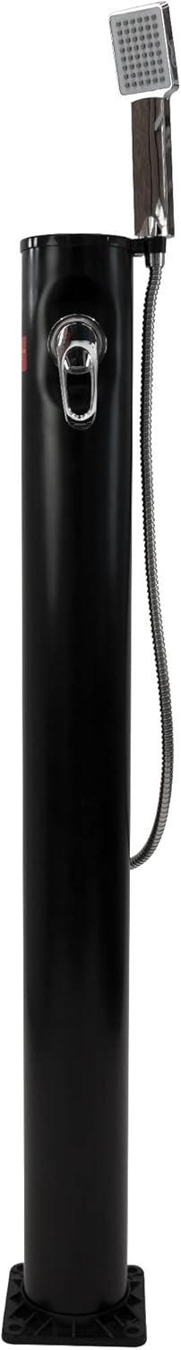 time4wellness Solardusche Fresh Compact Gartendusche 10 Liter Tank mit Handbrause