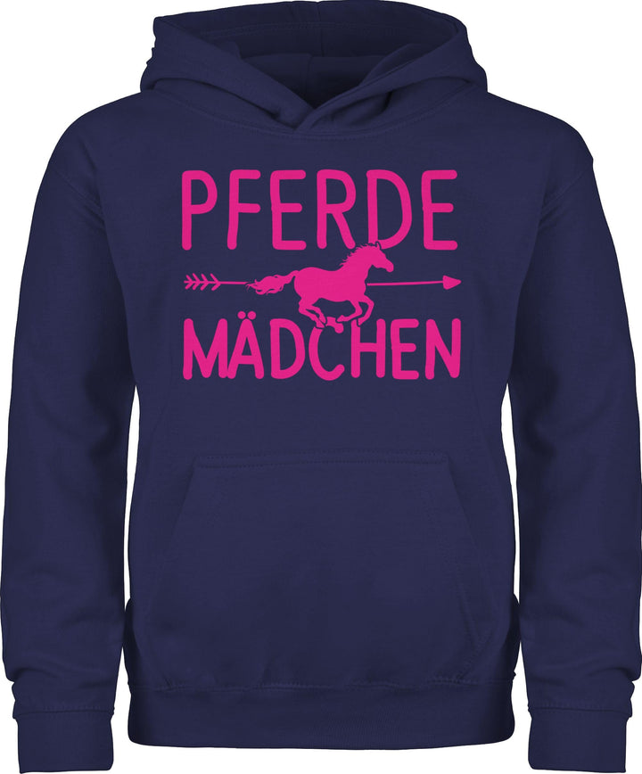 Shirtracer - Kinder Hoodie Jungen - Pferd - Pferde Mädchen 98 3 Navy Blau, 98 3 Navy Blau