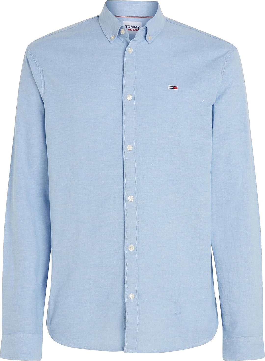 Tommy Hilfiger Herren TJM Slim Stretch Oxford T-Shirt L Perfume Blue, L Perfume Blue
