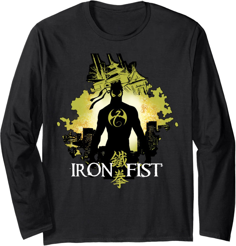 Iron Fist Splatter Bob Silhouette Langarmshirt