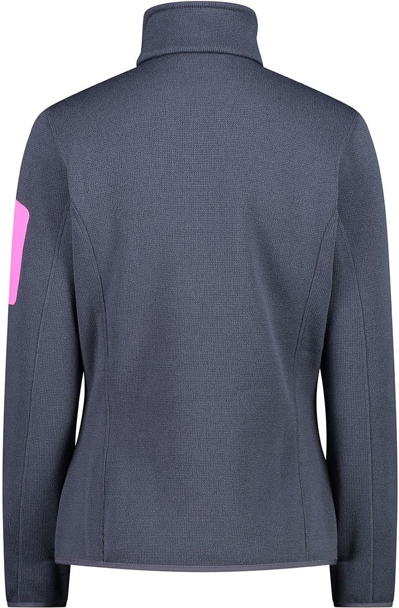 CMP Damen Knit Tech Mélange Fleece Jacket WOMAN JACKET 42 03UL, 42 03UL