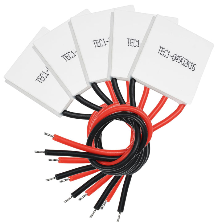 diymore 5PCS TEC1-04902 Peltierelement, Peltier Kühler 5V 10W 2A, Thermoelektrischer Kühler Halbleit