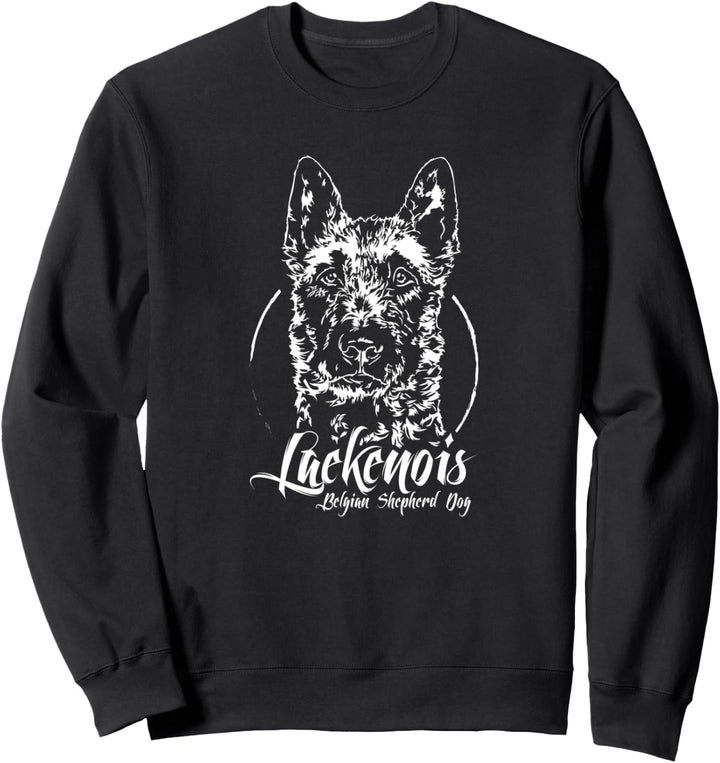 Laekenois Belgian Shepherd Dog Hund Hunde Hundeportrait Sweatshirt
