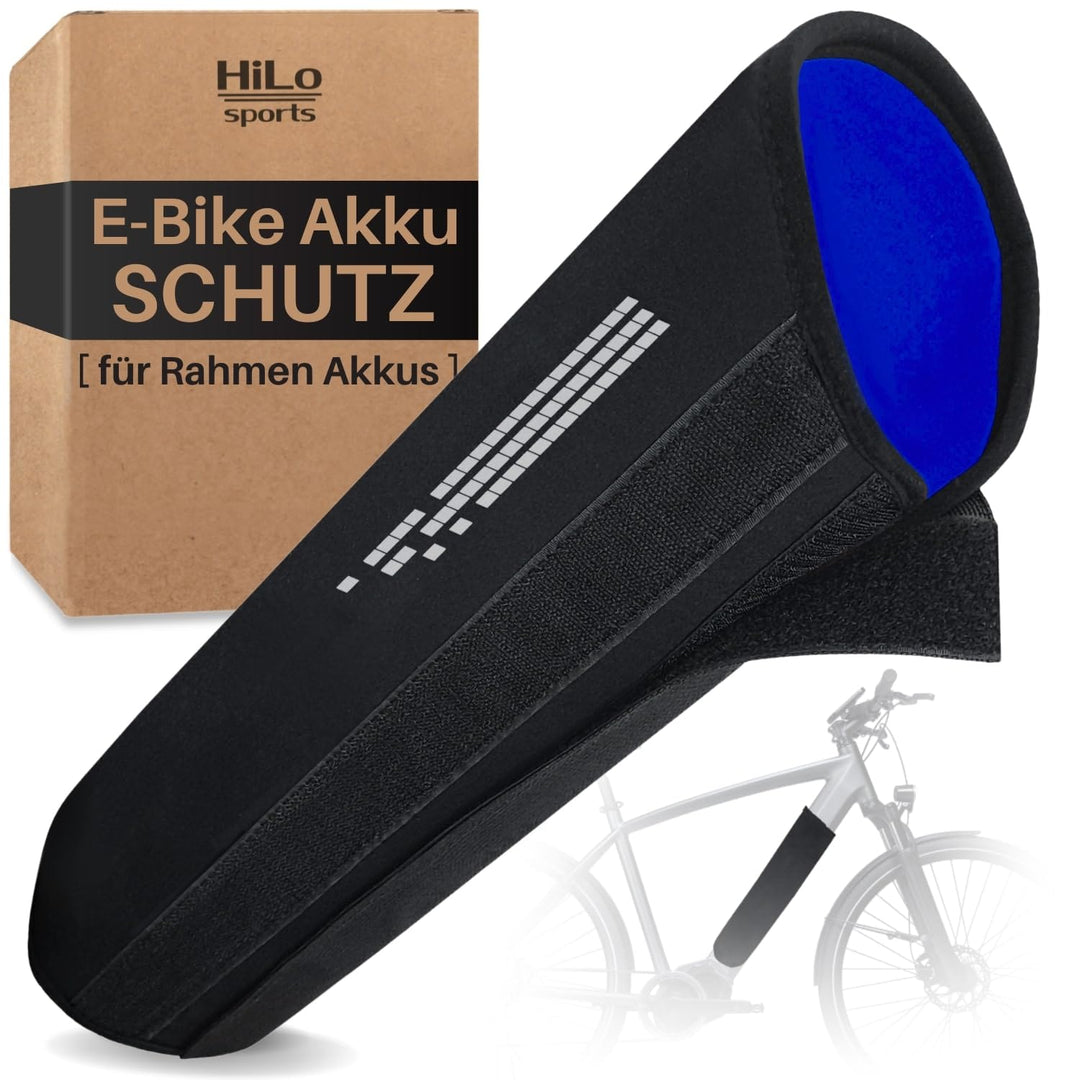 HiLo sports E-Bike Akku Schutzhülle - [Für 28-42 cm Rahmenumfang] - Thermoschutzhülle fürs E Bike -