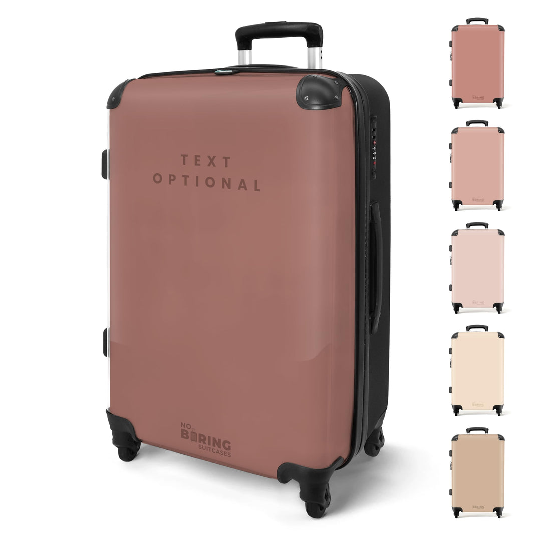 NoBoringSuitcases.com® Reisekoffer 67cm 72L Personalisiert - Grosser Hartschalenkoffer mit Rollen, L
