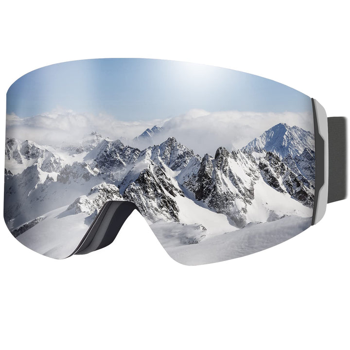 AVAWAY Skibrille Snowboard Brille für Brillenträger Herren Damen Erwachsene Magnet-Wechselsystem OTG