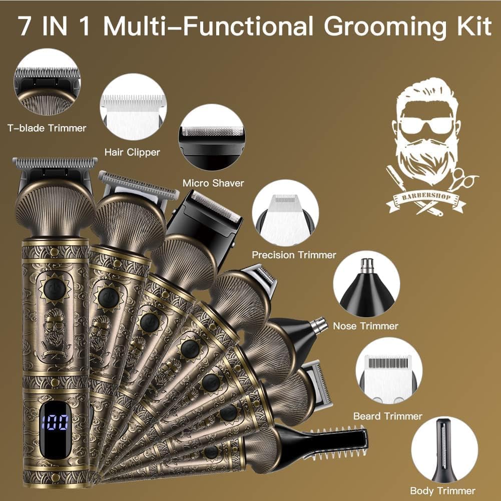 Surker Haarschneidemaschine Set Profi Haarschneider Herren Präzisionstrimmer Barttrimmer Bartschneid