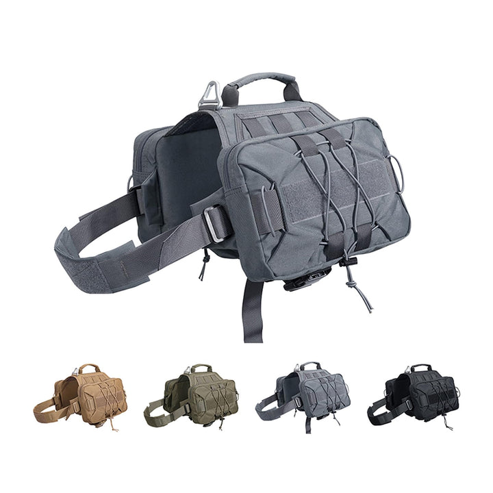 EXCELLENT ELITE SPANKER Dog Pack Hound Hundesatteltasche Rucksack für Reisen Camping Wandern mittler
