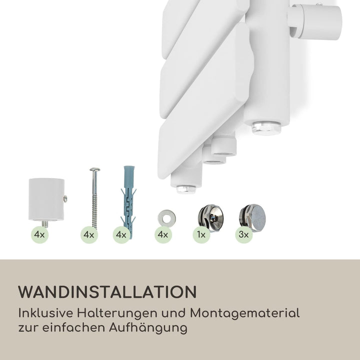 Blumfeldt Badheizkörper, Design Heizkörper Flach, Sparsamer Flachheizkörper Vertikal, Wand-Röhrenhei