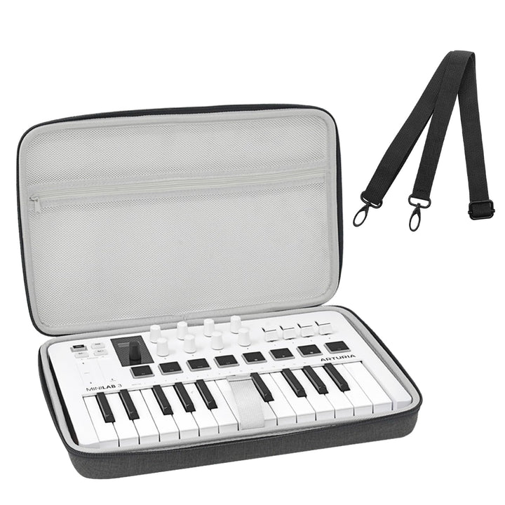 Musiin HardShell Case for Arturia MiniLab 3/MiniLab MkII 25 Slim-Keyboard Controller & Arturia Midi