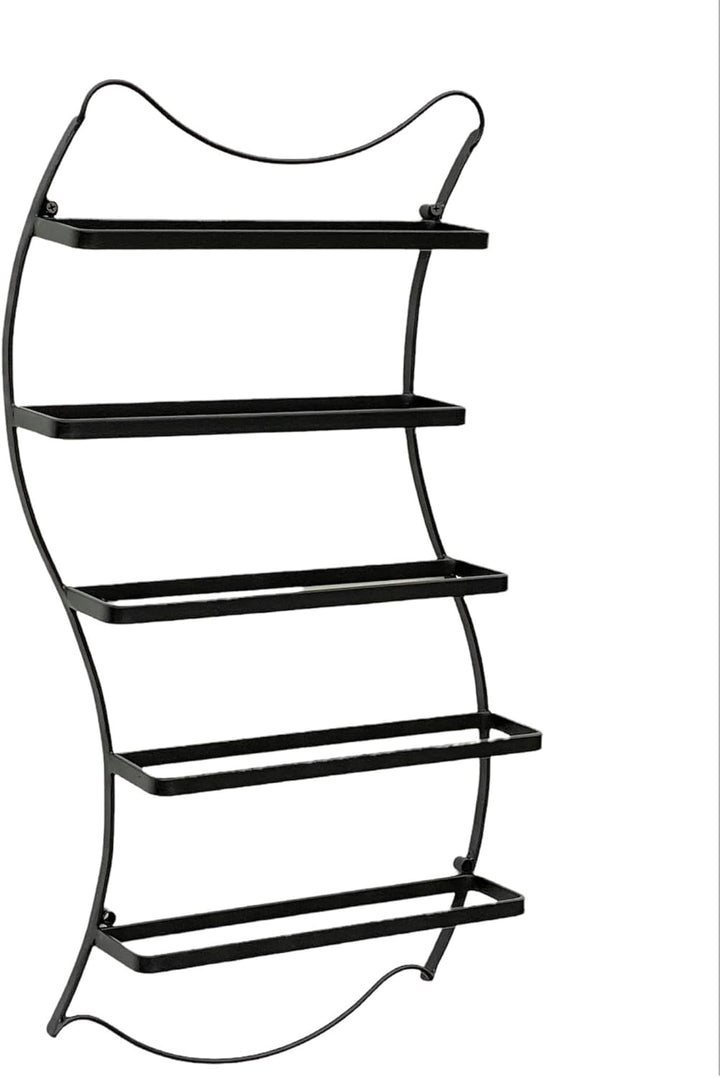 DanDiBo Weinregal Metall Schwarz Wand erweiterbar für 5 Flaschen Lento Flaschenregal 96269 Flaschens