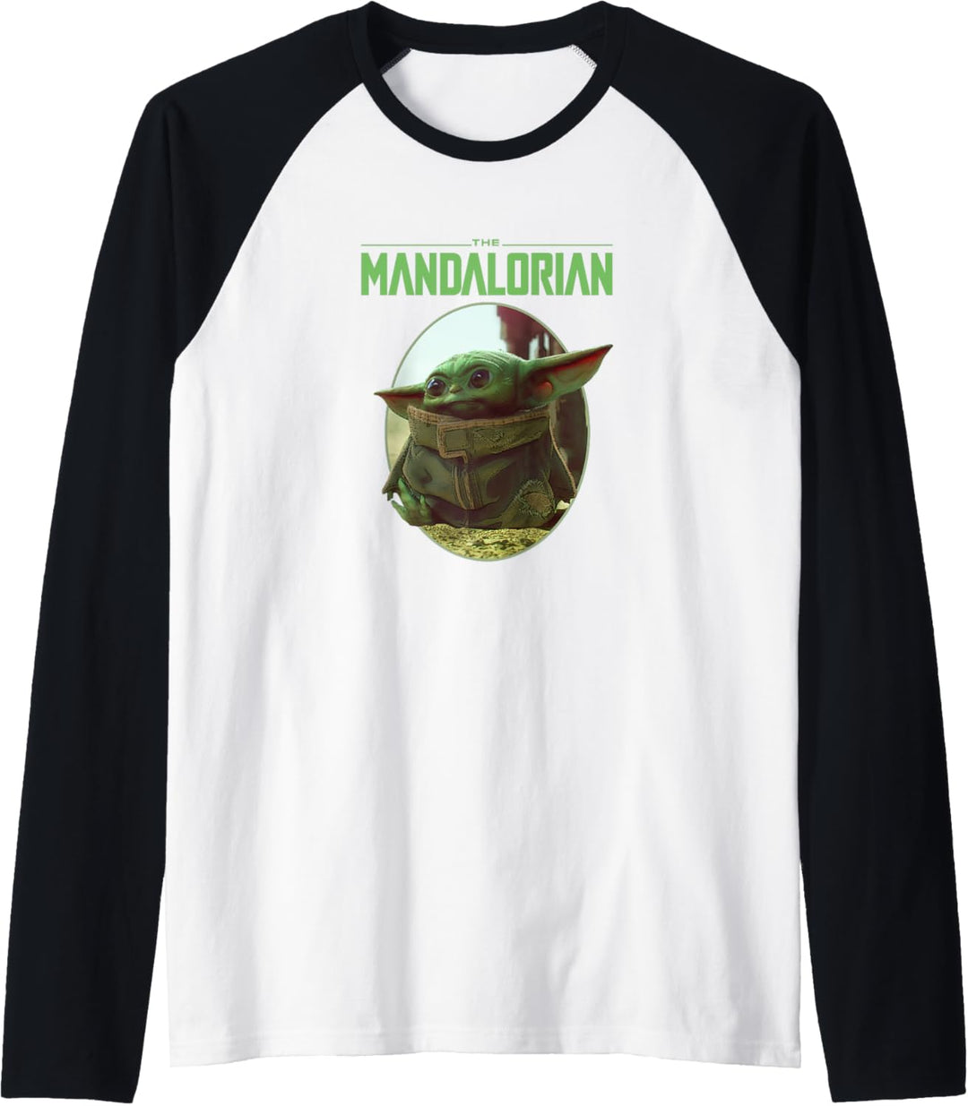 Star Wars: The Mandalorian Grogu Oval Portrait With Logo Raglan