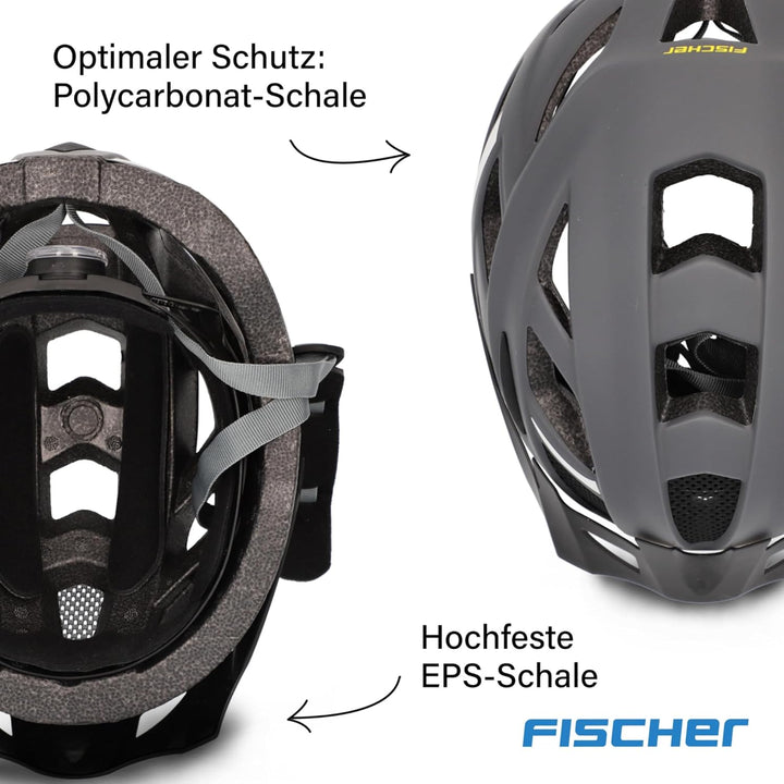 FISCHER Unisex – Erwachsene Urban Lano Fahrradhelm L/XL, 58-61 cm Grau, L/XL, 58-61 cm Grau
