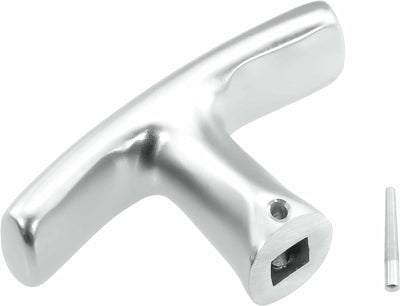 Garagentorgriff mit Innengriff, Alu F1, ergonomisch, 9x80 mm Set, 9x80 mm Set