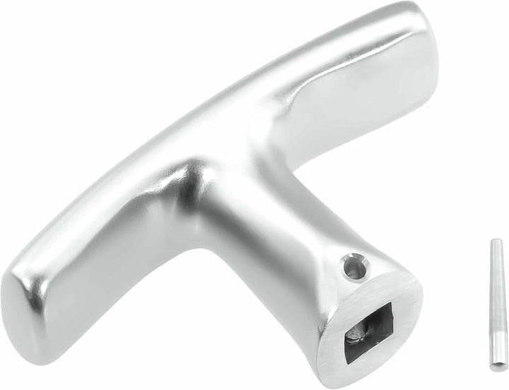 Garagentorgriff mit Innengriff, Alu F1, ergonomisch, 9x60 mm Set, 9x60 mm Set