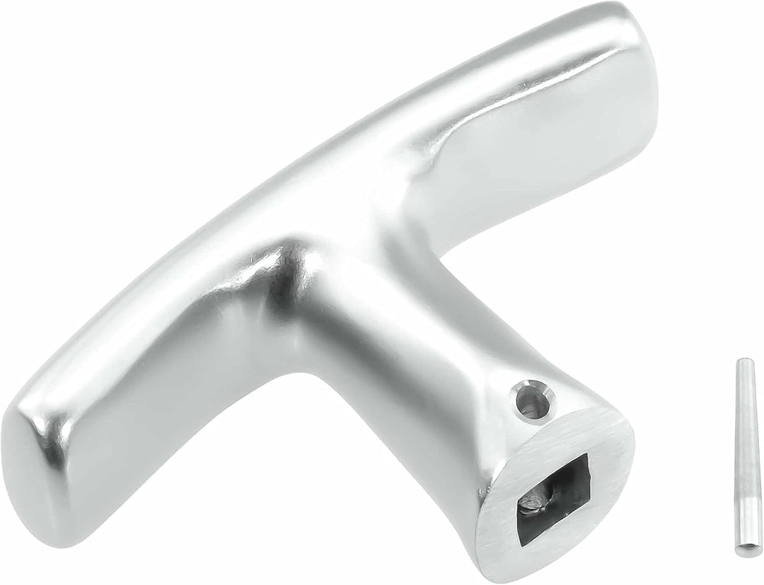 Garagentorgriff mit Innengriff, Alu F1, ergonomisch, 9x60 mm Set, 9x60 mm Set