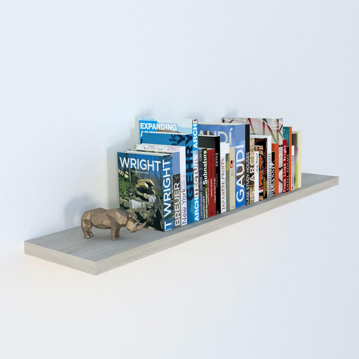 Henor Wandregal FSC® Holzwandregal 100 x 20 x 3 cm. Laden Sie 25 kg. Eiche Stel 100 Eiche Stel 20 Cm