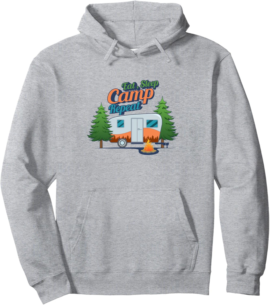 Ironisches Camping Zitat Wildnis Wandern Berge Pullover Hoodie