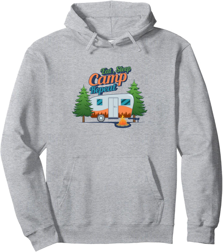 Ironisches Camping Zitat Wildnis Wandern Berge Pullover Hoodie