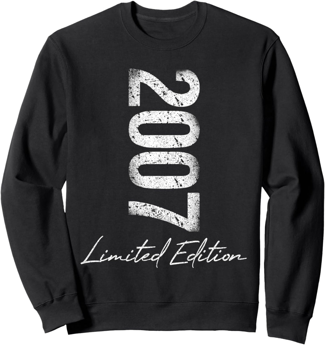 Geburtstag 2007 Limited Edition Geschenk Used Grunge Vintage Sweatshirt