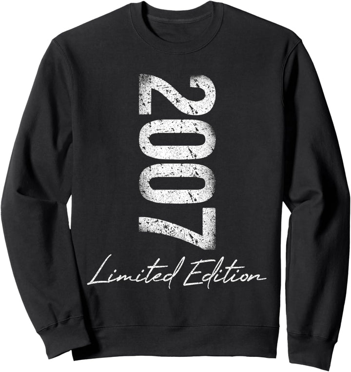 Geburtstag 2007 Limited Edition Geschenk Used Grunge Vintage Sweatshirt
