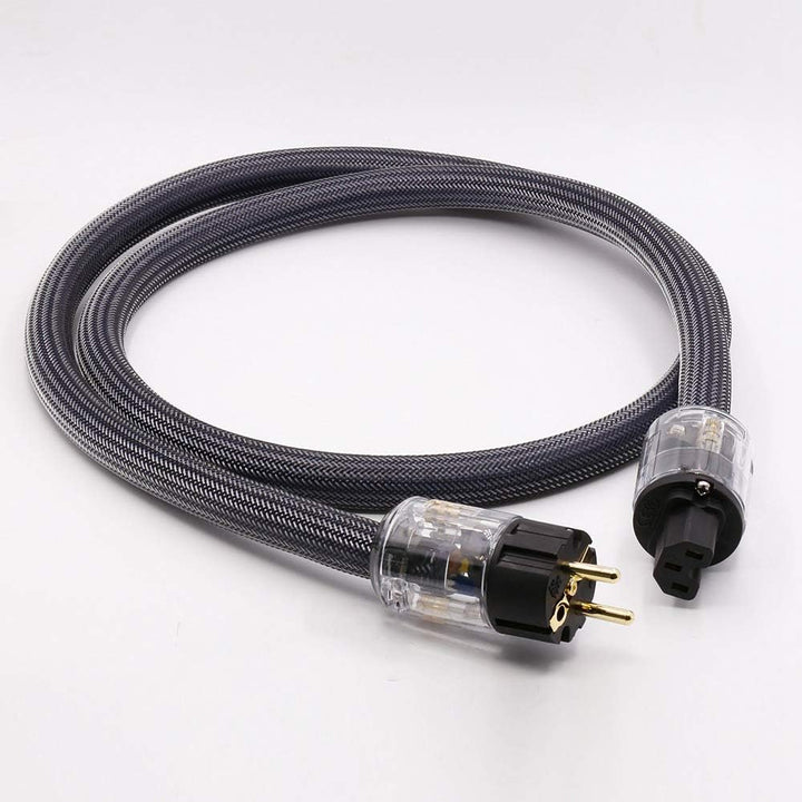 JJmooer Reines Kupfer mit abgeschirmtem HiFi-Netzkabel Professionelles Audio-Wechselstrom-Verstärker