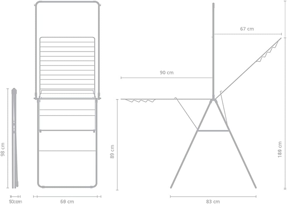 Brabantia HangOn Droogrek 403521 Matt Black