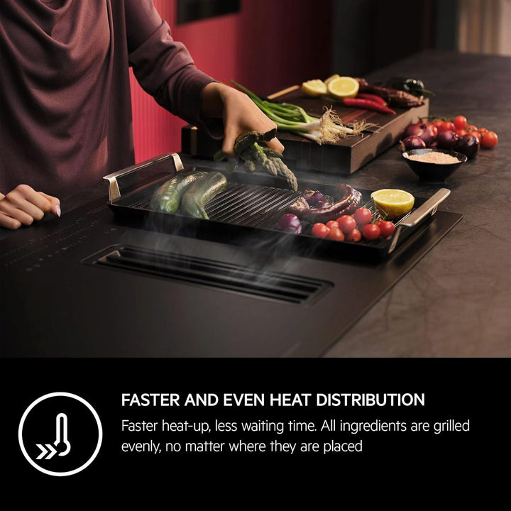 AEG Plancha Grill 2.0, Antihaft-Keramikbeschichtung, Easy2Clean, optimale Hitzeverteilung, Indoor BB
