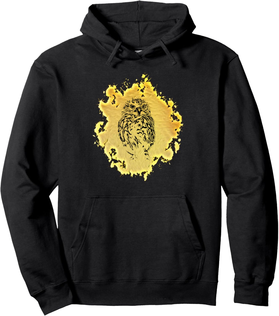Eule Motiv Raubvogel Pullover Hoodie