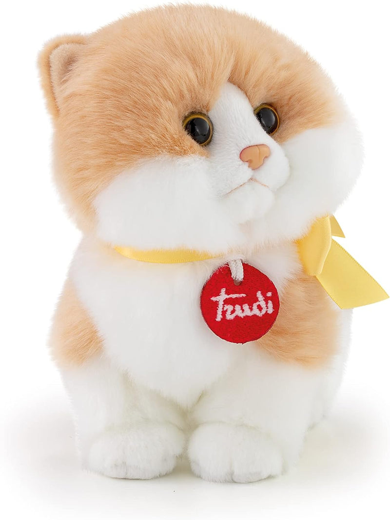 Trudi TUDO8000 Katze Charlie, Weiss/Beige