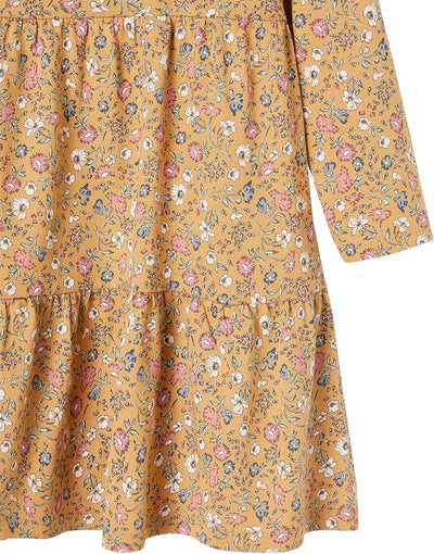 Vertbaudet Mädchen Set: Shirtkleid & Cardigan 158 karamell, 158 karamell
