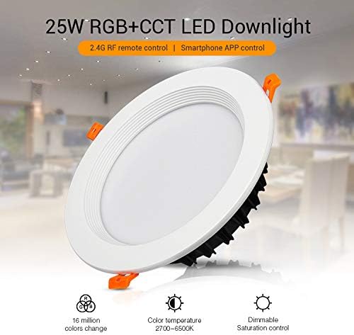 LIGHTEU®, Milight RGBCCT 25 WATTS LED Deckenleuchte, smart rf aktiviert Touch Remote Wifi Steuerung