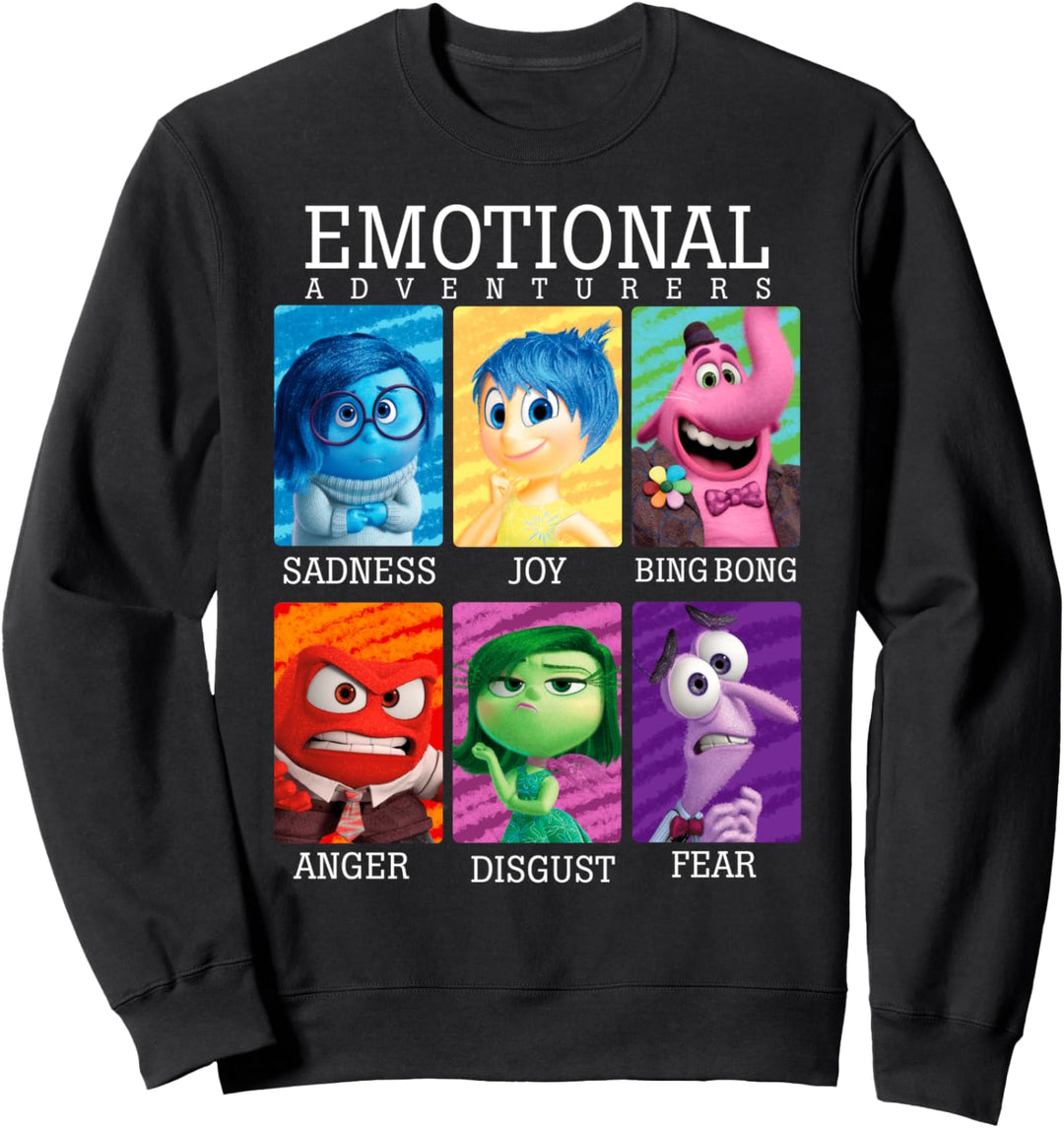 Disney Pixar Inside Out Emotional Adventures Text Group Shot Sweatshirt
