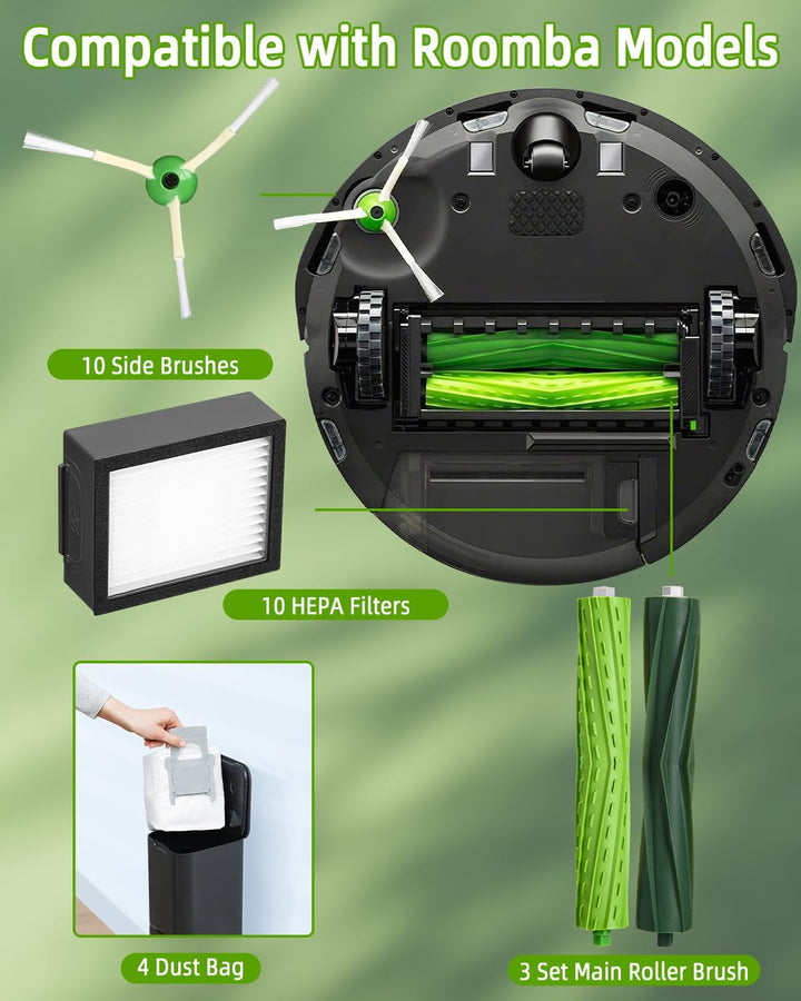 Ersatzteile Zubehör für iRobot Roomba i7 i7+ j7 j7+ i3 i3+ i4+ i6 i6+ E5 E6 | Bürsten Zubehör für Ro
