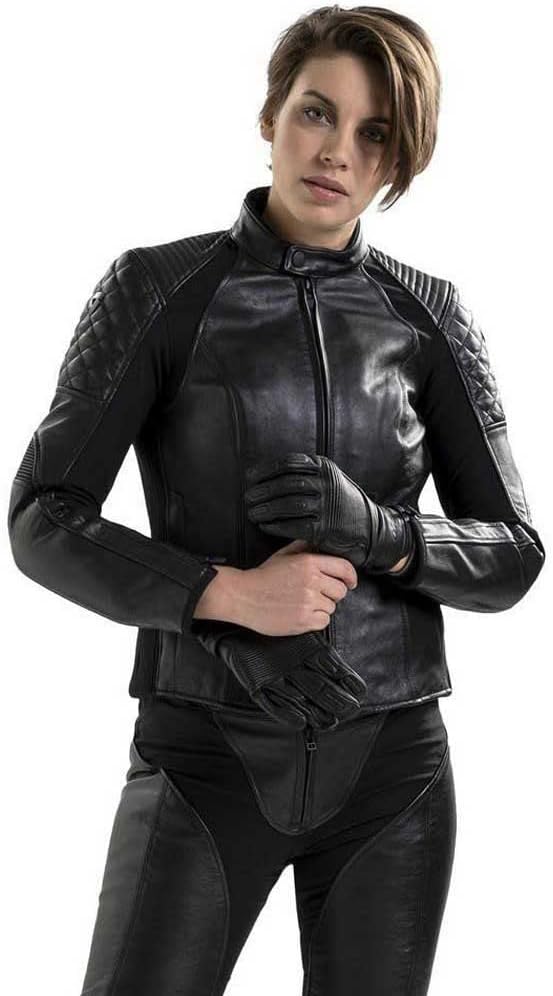 Revit Luna Damen Motorrad Lederjacke Schwarz 34 34 Schwarz, 34 Schwarz