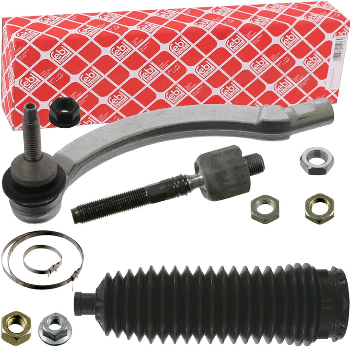 febi bilstein 40555 Spurstange mit Lenkmanschettensatz , 1 Stück Vorderachse links, Vorderachse link