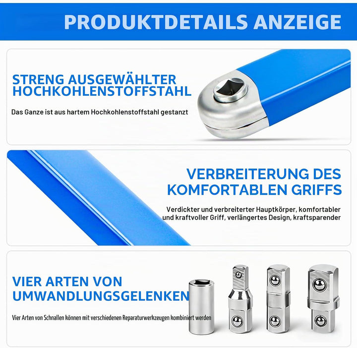 Generisch Schraubwerk Offset Schlüssel, Verlängerungsschlüssel, Null-Offset-Design aus Kohlenstoffre