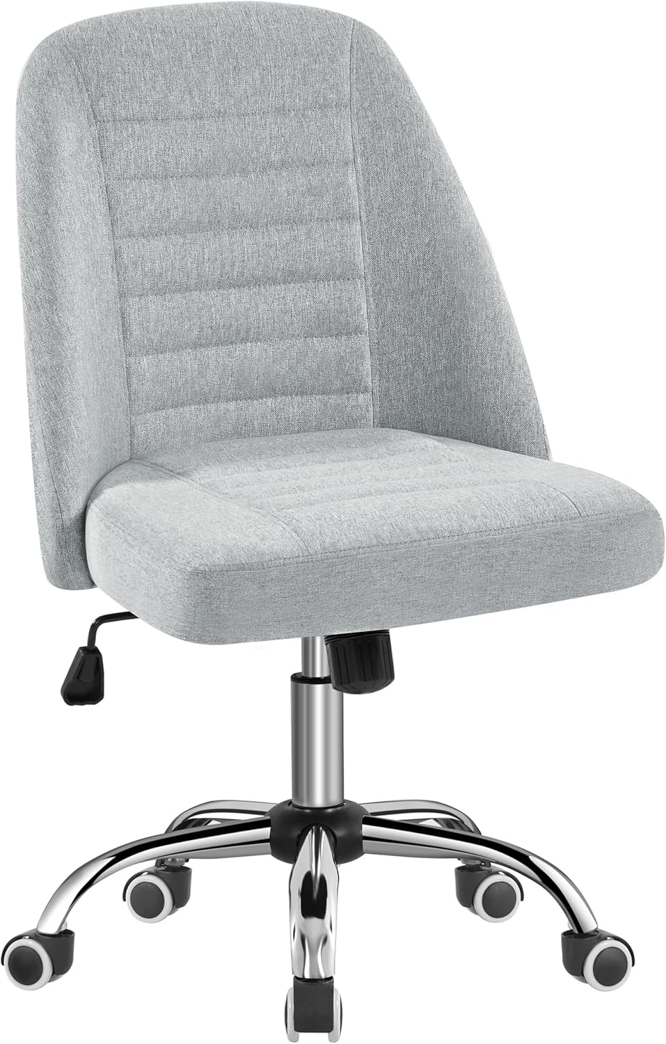 Yaheetech Bürostuhl Schreibtischstuhl Ergonomisch Gepolstert Stoff Drehstuhl mit Rollen Arbeitshocke