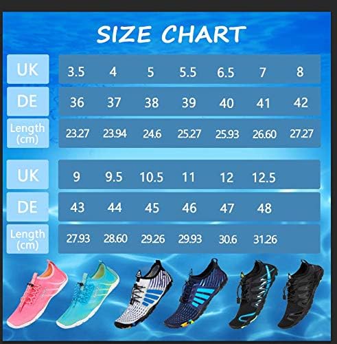 WateLves Strandschuhe Damen Herren Wasserschuhe Badeschuhe Unisex Atmungsaktiv Leicht Barfussschuhe