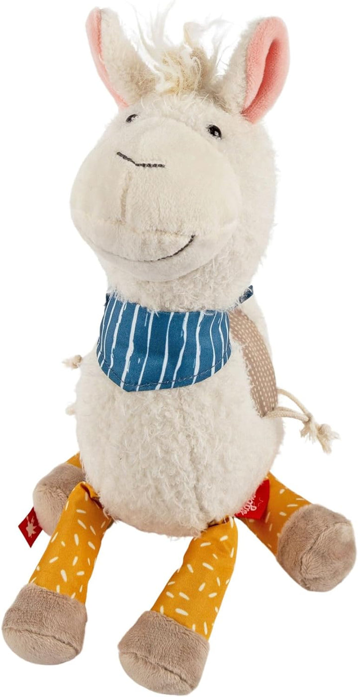 sigikid 43239 Kuscheltier Lama Patchwork Sweety, Yellow für Mädchen und Jungen von 0 bis 8 Jahren Me