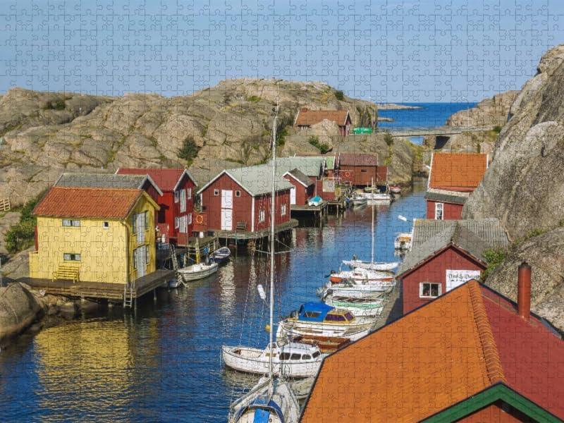 CALVENDO Puzzle Schärenidylle Smögen 1000 Teile Lege-Grösse 64 x 48 cm Foto-Puzzle Bild von Hanna Wa