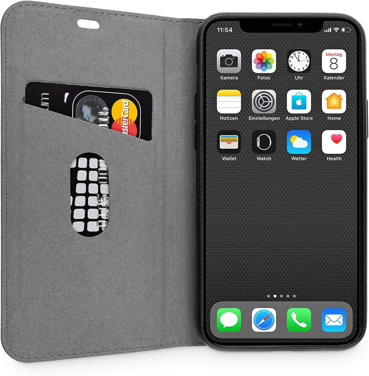 WIIUKA Echt Ledertasche - TRAVEL Nature - Hülle für Apple iPhone 11 Pro - ITALIENISCHES Leder - Vint