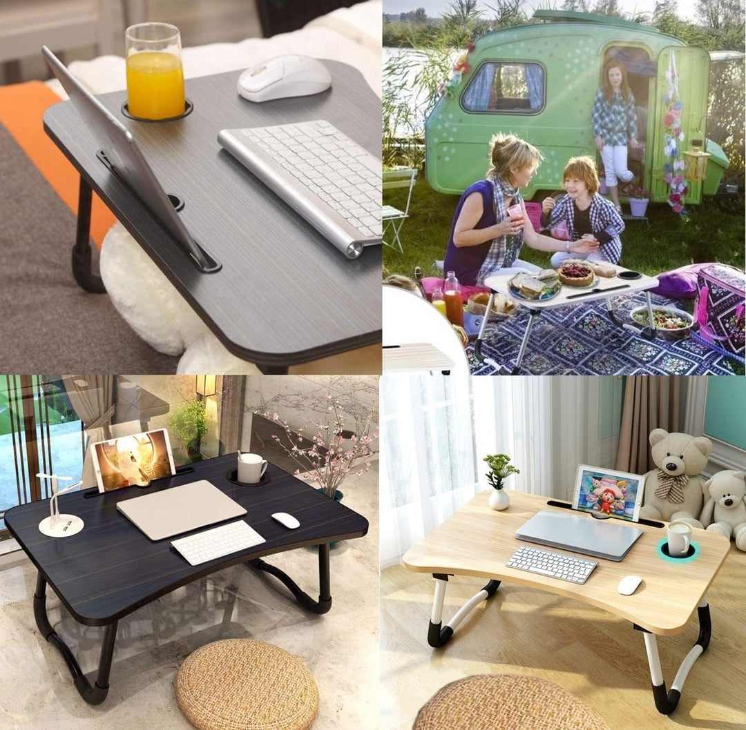 Laptoptisch, Betttablett, Laptop Betttisch Klappbar Tragbar, Lesetisch, Frühstücksbrett, NotebookTis