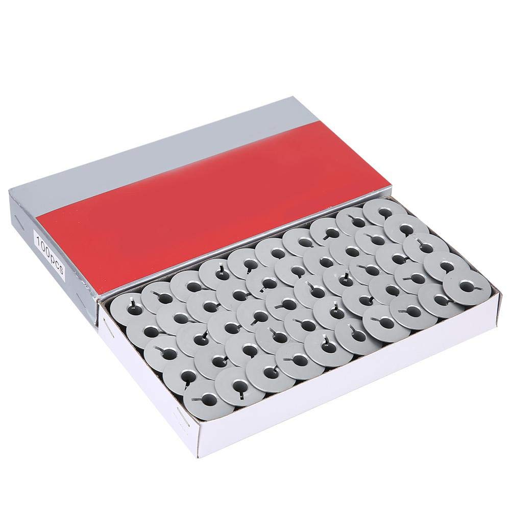 Spulenkapsel, 100 Stück 55623A Aluminiumspulen Schlitz, Industrienähmaschinenteile für Universal für