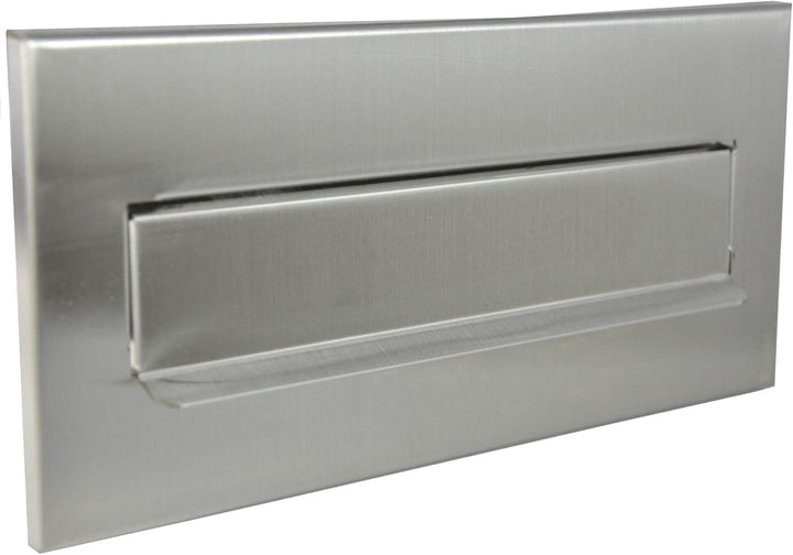 Einwurfklappe Briefeinwurf Briefklappe 100% Edelstahl 310x80 Mauerdurchwurf C4 (Edelstahl 310x135) 3