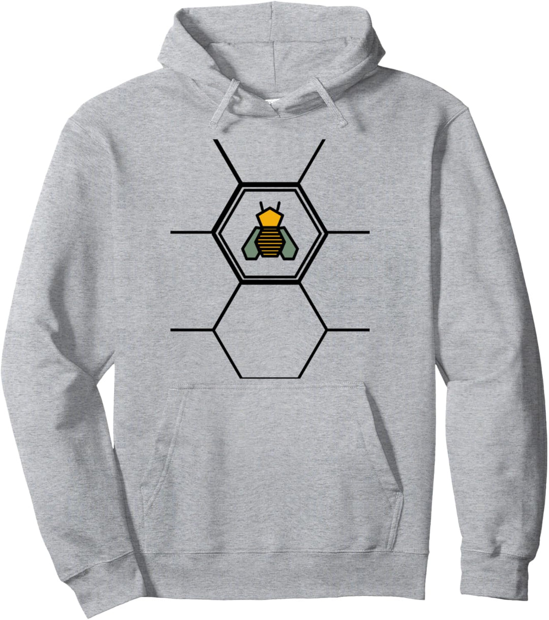 Biene in Wabe Pullover Hoodie