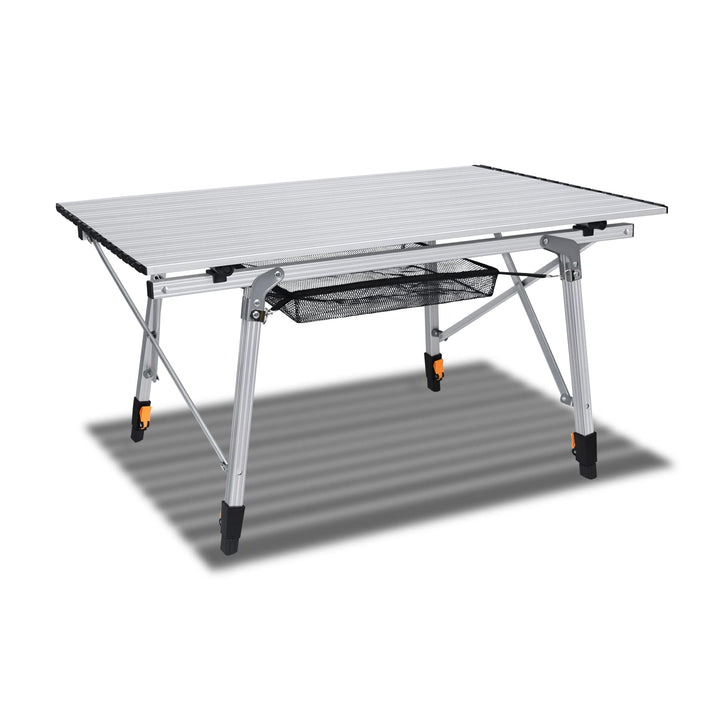 Froadp Campingtisch Faltbar aus Aluminium Höhenverstellbar Klapptisch Camping Zubehör 45x90x52cm Fal
