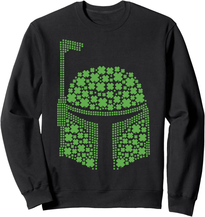 Star Wars Boba Fett Clover Helmet Poster Sweatshirt