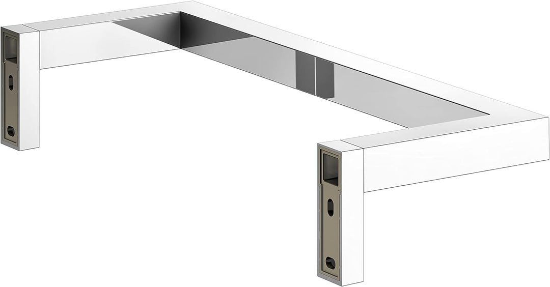 KEUCO Handtuchring aus Metall, Hochglanz-verchromt, 32cm breit, eckig, für Badezimmer und Gäste-Toil